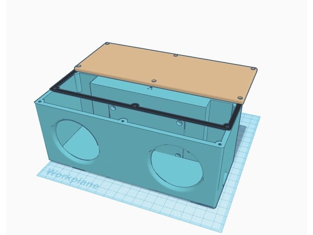 haut-parleur bluetooth-v1 tda7492p L'impression 3d 3D print model - Mito3D