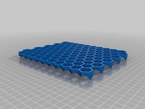 parametric hexagonal rack tools hexagon 3d print model - Mito3D