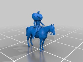 headless horseman models 3d print model - Mito3D