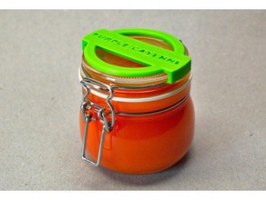 ikea hack - korken pot de l'étiquette les conteneurs jar 3d print model - Mito3D