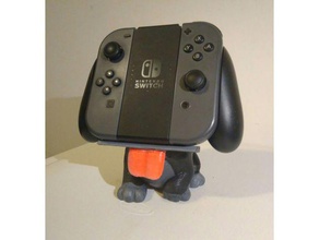 alegría-con agarre titular fuentes de la casa perro joycon joystick nintendo interruptor cachorro 3d print model - Mito3D