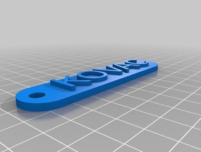 meine angepasste einfache Schlüsselanhänger Schilder & logos kundengebundene 3d print model - Mito3D