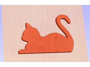 gatto telaio della porta ii animali cat 3d print model - Mito3D