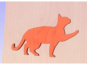 gatto telaio della porta iii animali 3d print model - Mito3D
