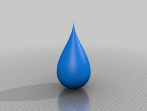 my customized raindrop math art 3d print model - Mito3D