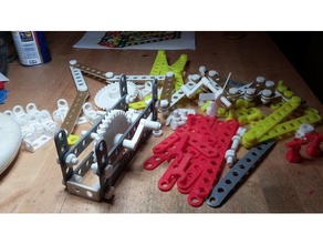 mechy mecânico de brinquedos parafusos kit construção brinquedo métrica nozes openscad 3d print model - Mito3D