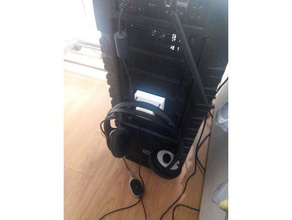kulaklık çantası tutucu ofis durumda parametrik pc kule 3d print model - Mito3D
