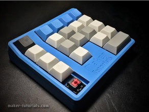 mechanical gamepad macro pad cherry mx gateron switches computer arduino pro micro controller keyboard 3d print model - Mito3D