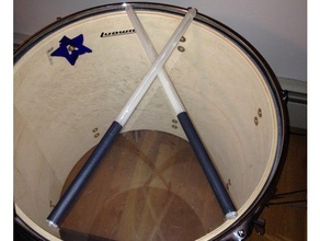 baquetas la música el tambor los tambores palillo del 3d print model - Mito3D