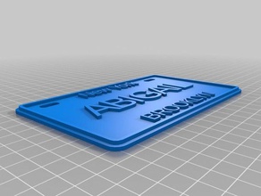 mi personalizados moto clásica de placas juegos y juguetes personalizado 3d print model - Mito3D