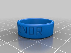 honor 90 round edge rings customized 3d print model - Mito3D