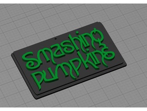 smashing pumpkins band keychain keychains 90s corgan keychainz music rock 3d print model - Mito3D