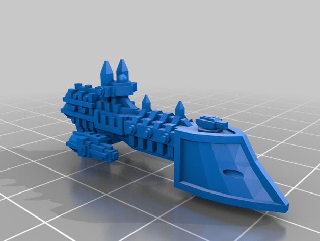 imperial frigates v4 vehicles escort frigate scifi spaceship 3D print model - Mito3D