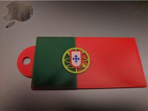 baggage tag - portugal signs & logos flag 3d print model - Mito3D