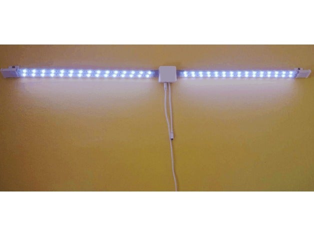 simple wall light tween rgb led strips diy strip no switch remote controlled 3D print model - Mito3D