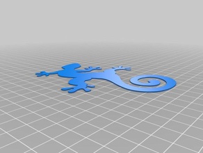 lagarto lagarto aglomerado scrapbooking A impressão 3d 3d print model - Mito3D