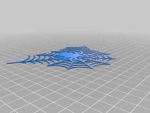 spider web halloween chipboard scrapbooking 3d printing 3d print model - Mito3D