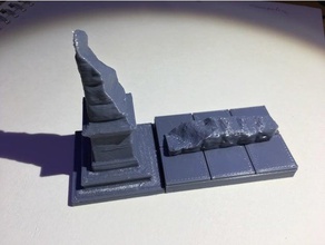 desgarrado espiral juegos dnd azulejos dungeons dragons openforge pathfinder las baldosas 3d print model - Mito3D