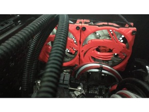 msi dragon capot du ventilateur de 80mm ordinateur Ventilateur le 3d print model - Mito3D