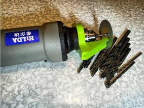 drill bit sharpener semi pro rotary tool 36-38mm Erleichterung Werkzeugmaschinen - adapter Kaffeemühle guide schärfen 3d print model - Mito3D