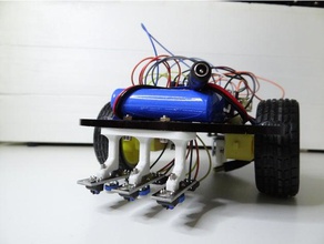 ligne de capteurs suivi la titulaire robotique arduino le châssis à bas prix disciple kit linefollower suivit robot capteur les soutien trois 3d print model - Mito3D