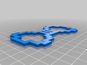 pixelated bow tie fashion 3d print model - Mito3D