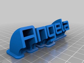angela bureau de personnalisé 3d print model - Mito3D