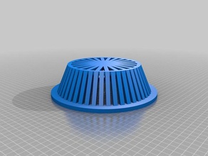 mi personalizados atrio de drenaje la reja al aire libre y jardín personalizado 3d print model - Mito3D