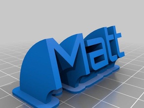 matt office personalizado 3d print model - Mito3D