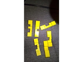 mais difíceis de 6 peças rebarbas quebra-cabeça já vi montado quebra-cabeças 3d cruz De burr difícil 3d print model - Mito3D