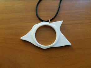 2017 éclipse solaire pendentif bijoux 3d print model - Mito3D