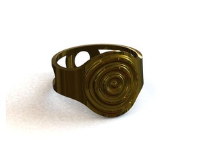 anel círculos anéis 3d print model - Mito3D
