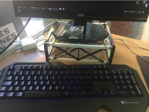 soporte monitor del supporto office computer stand 3d print model - Mito3D