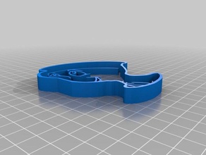 alice magia da copa A impressão 3d cortador de cookie 3d print model - Mito3D