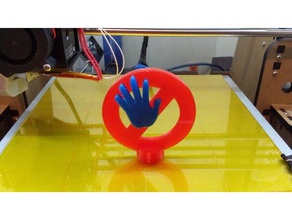 don ' T touch verboten kein Weg ist sign stop 3d print model - Mito3D