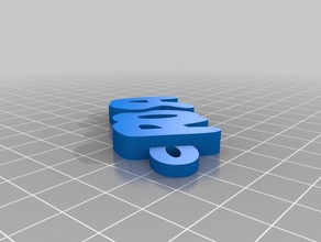 rosa Schlüsselanhänger kundengebundene 3d print model - Mito3D
