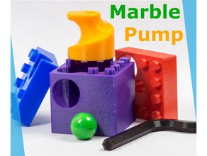 marble pump build hubelino machine toy & game accessories duplo brick elevator lego marblevator race run track 3d print model - Mito3D
