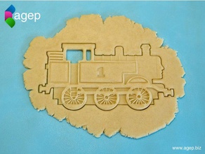 detailed thomas tank engine cookie cutter kitchen & dining friends train 3d print model - Mito3D