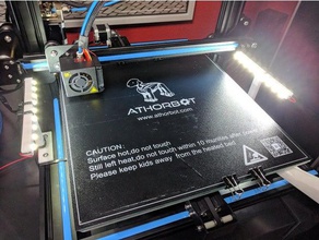 tira de led suportes extrusão alumínio Impressora 3d acessórios cr 10 cr-10 creality diodo emissor luz sabre stand tarantula tevo 3d print model - Mito3D