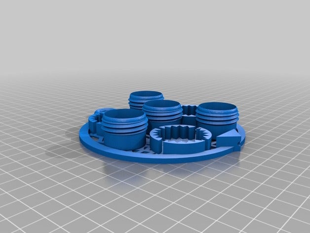 bottle cap collection diana decor 3D print model - Mito3D