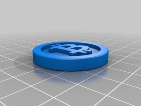 bitcoin 3d-Druck-tests Münze test Sache 3d print model - Mito3D