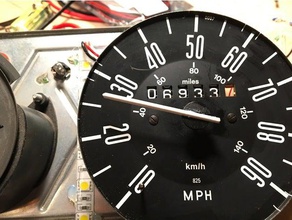 classic volkswagen speedometer needle bus bug thing etc automotive 3d print model - Mito3D