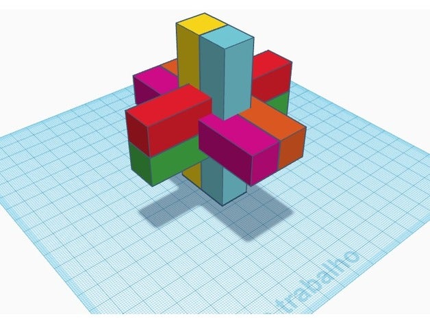 mind puzzle 6pcs puzzles 3D print model - Mito3D