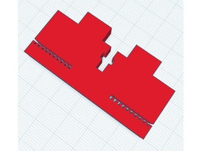 prusa i3 belt hold part - replacement acrilic design 3d printer parts 3d print model - Mito3D
