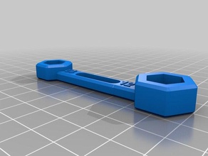 my customized hex wrench 2 sizes openscad 10-12 hand tools 3d print model - Mito3D