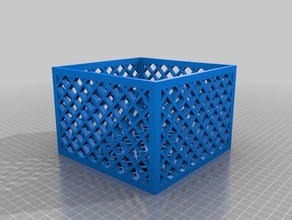 özelleştirilmiş örgü kutumu kaplar 3d print model - Mito3D