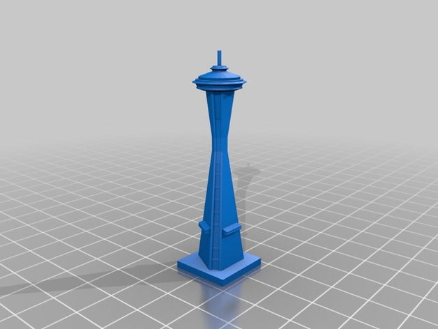 seattle space needle reupload buildings & structures 3D print model - Mito3D