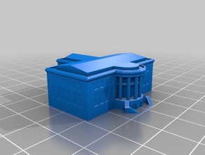 white house reupload buildings & structures 3d print model - Mito3D