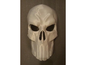 punisher mask no supports costume costumechallenge2017 skull thepunisher why not zoidberg 3d print model - Mito3D