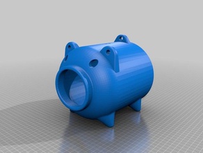 cochon en forme de bobine moustique porteur la maquette du modèle modèles dossier ornement le piggy 3d print model - Mito3D